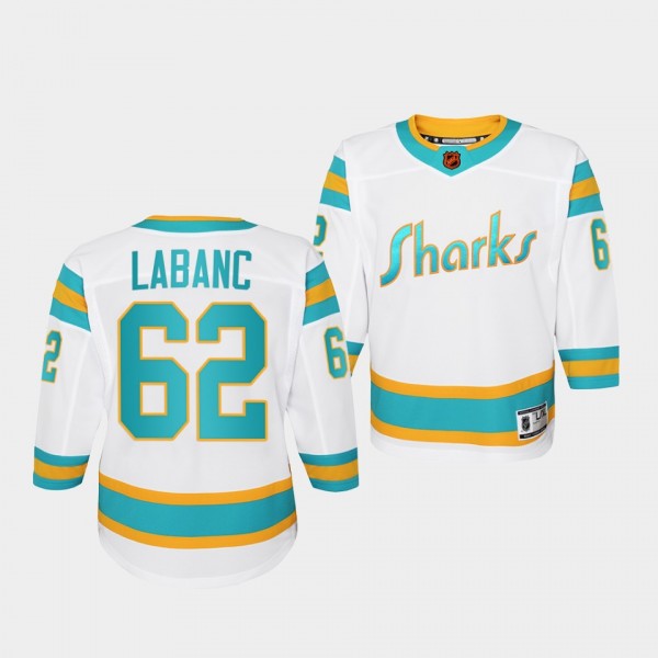Kevin Labanc San Jose Sharks Youth Jersey 2022 Special Edition 2.0 White Replica Jersey