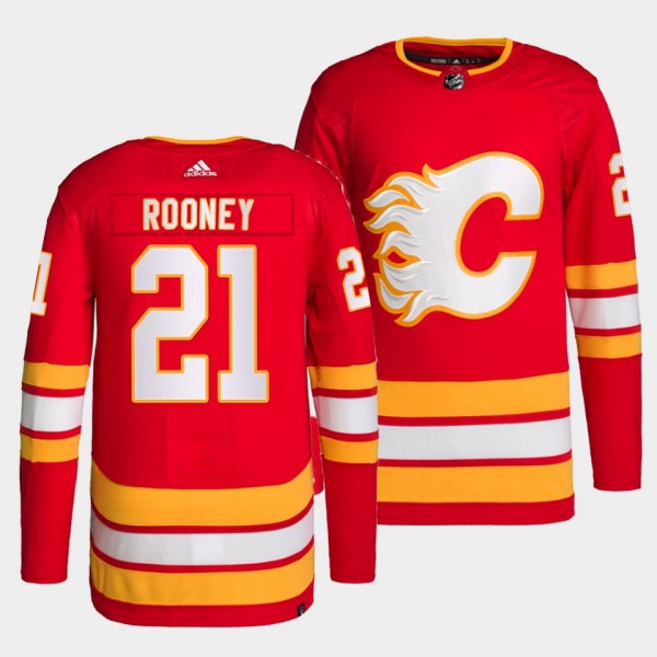 Kevin Rooney #21 Flames Home Red Jersey 2022 Prime...