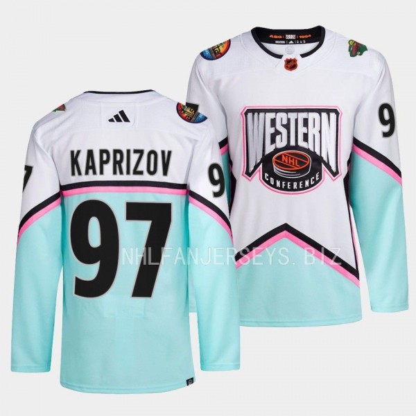 Kirill Kaprizov 2023 NHL All-Star Western Conference Minnesota Wild #97 White Jersey Authentic