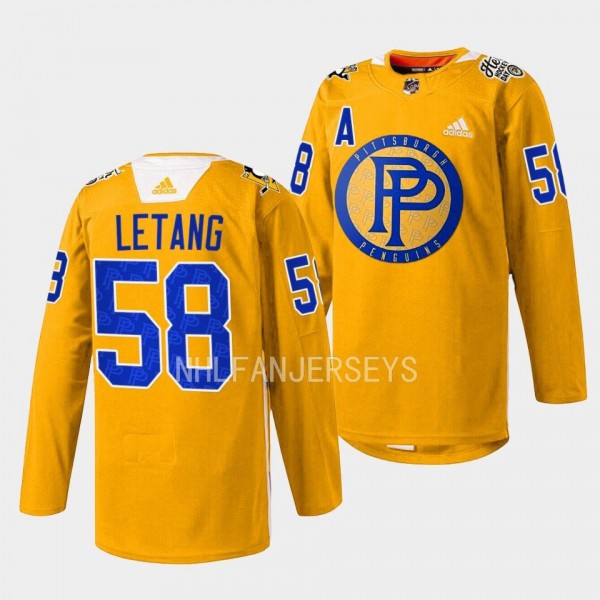 Pennies-inspired Kris Letang Pittsburgh Penguins Y...