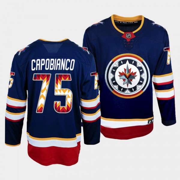 2022 WASAC Night Winnipeg Jets Kyle Capobianco #75...