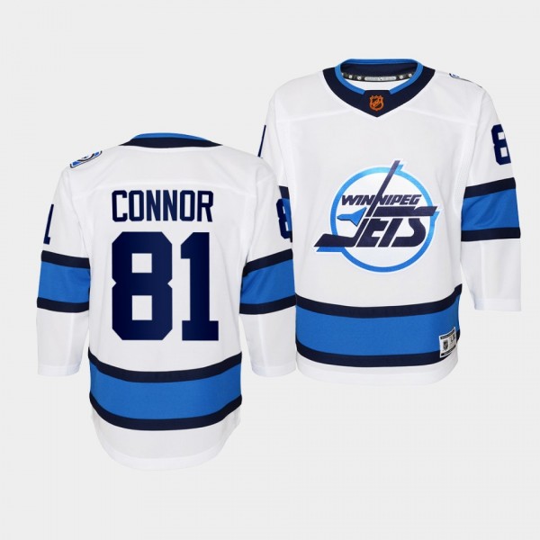 Youth Kyle Connor Jets White Special Edition 2.0 Jersey