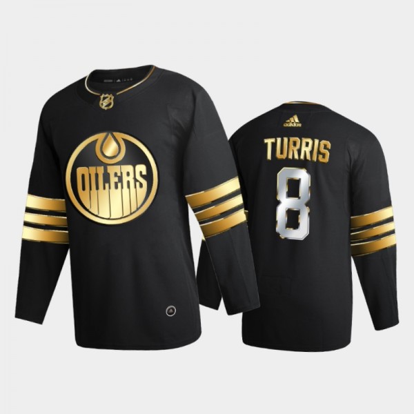 Edmonton Oilers Kyle Turris #8 2020-21 Golden Edition Black Limited Authentic Jersey