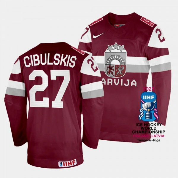 Oskars Cibulskis Latvia Hockey 2023 IIHF World Cha...