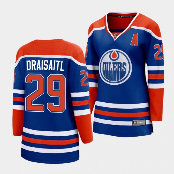 Leon Draisaitl Oilers 2022-23 Home Premier Women J...