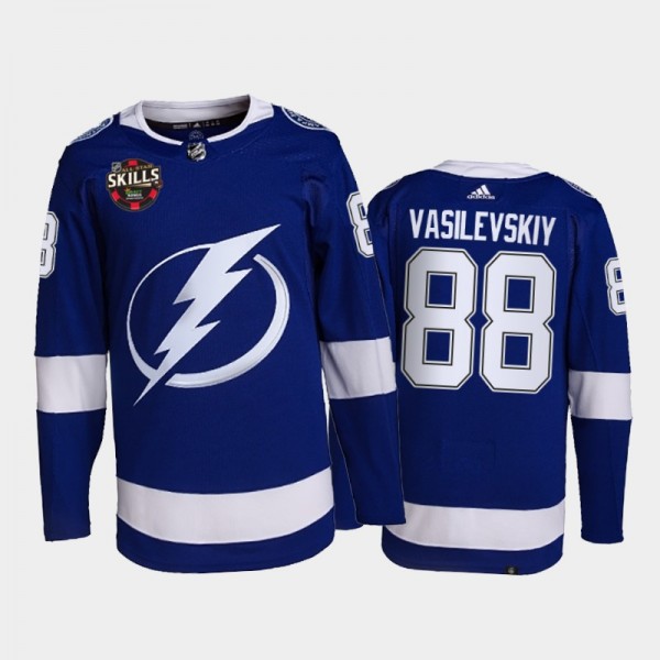 Tampa Bay Lightning Andrei Vasilevskiy 2022 NHL All-Star Skills Winner Jersey Blue Save Streak Uniform