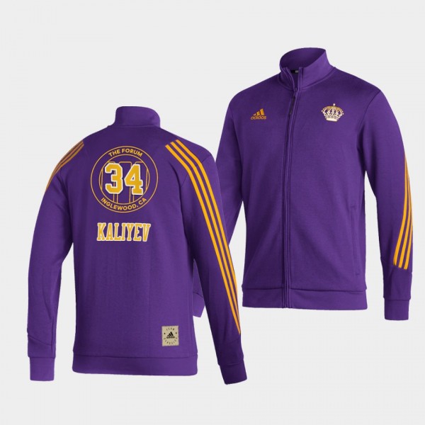 Arthur Kaliyev #34 Los Angeles Kings Team Classics Full-Zip Jacket