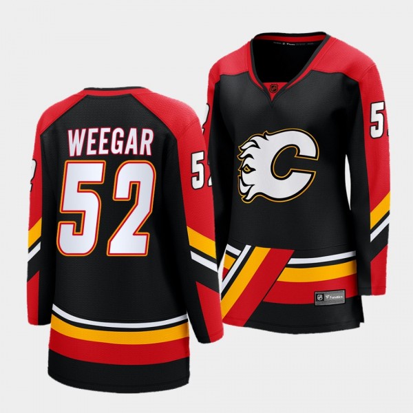 MacKenzie Weegar Calgary Flames 2022 Special Edition 2.0 Women Breakaway Player 52 Jersey Retro