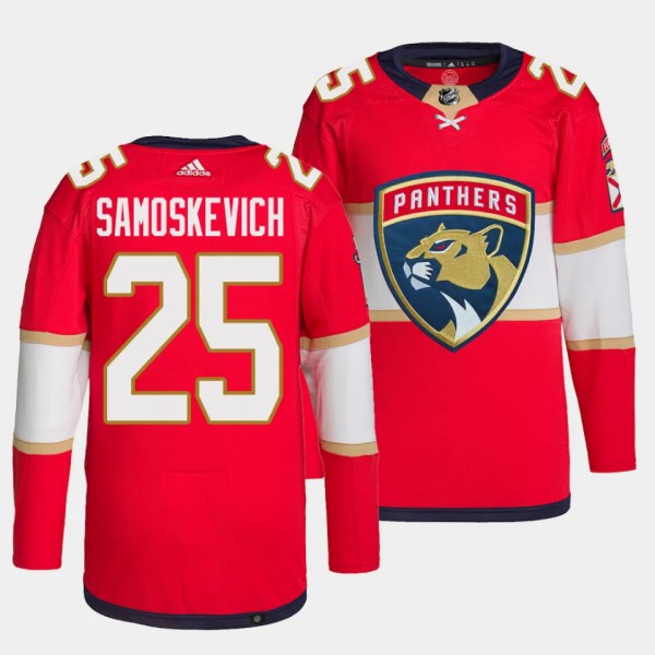 Mackie Samoskevich Florida Panthers Home Red #25 P...