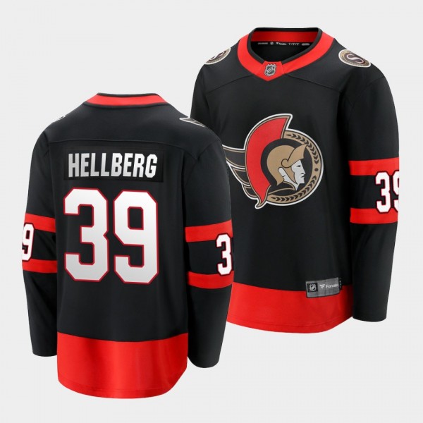 Magnus Hellberg Ottawa Senators Home Black Breakaw...