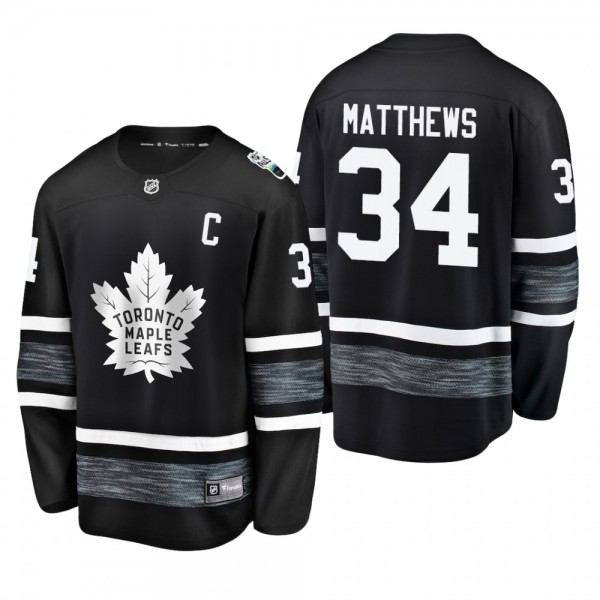 Men's Maple Leafs Auston Matthews #34 2019 NHL All-Star Breakaway Player Steal Jersey - Black