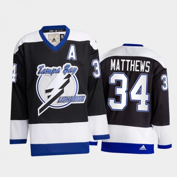 Auston Matthews Toronto Maple Leafs Team Classics Jersey Black #34 Heritage