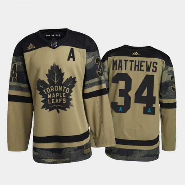 Auston Matthews Toronto Maple Leafs Canadian Armed...