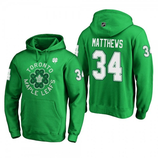 Men's Maple Leafs Auston Matthews #34 St. Patrick'...
