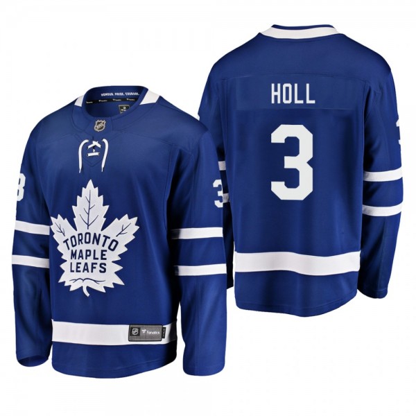 Men's Toronto Maple Leafs Justin Holl #3 Home Blue...