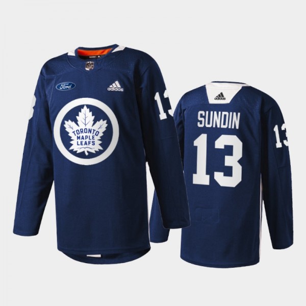 Mats Sundin #13 Toronto Maple Leafs Primary Logo N...