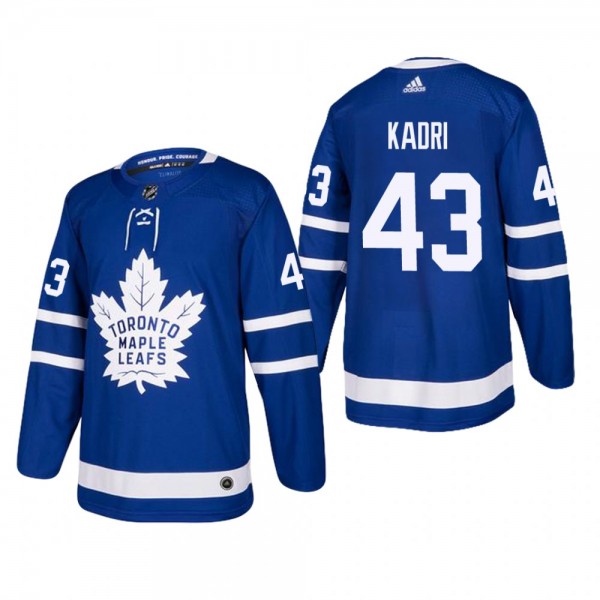 Men's Toronto Maple Leafs Nazem Kadri #43 Home Blu...