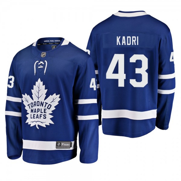 Men's Toronto Maple Leafs Nazem Kadri #43 Home Blu...