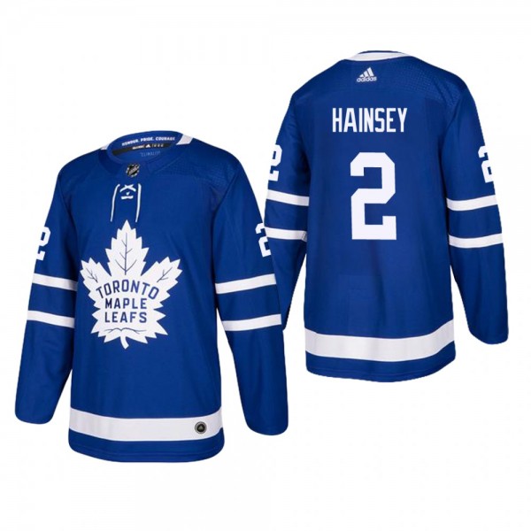 Men's Toronto Maple Leafs Ron Hainsey #2 Home Blue...