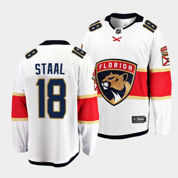 Marc Staal Florida Panthers Away White Breakaway P...