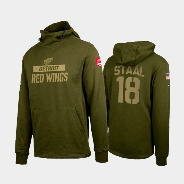 Detroit Red Wings Delta Shift Marc Staal Green Pul...