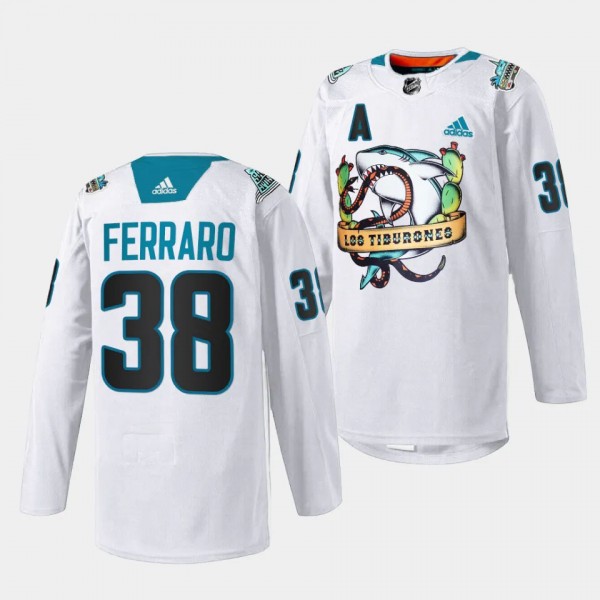 2023 Los Tiburones Mario Ferraro San Jose Sharks W...