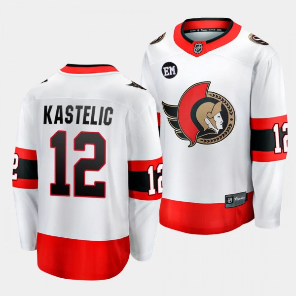 Ottawa Senators Mark Kastelic Away White Premier B...