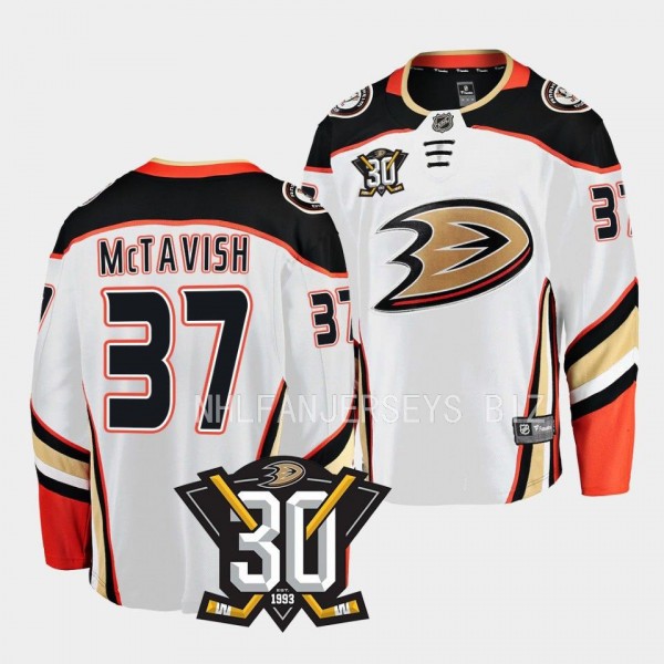 Anaheim Ducks Mason McTavish 2023-24 30th Annivers...