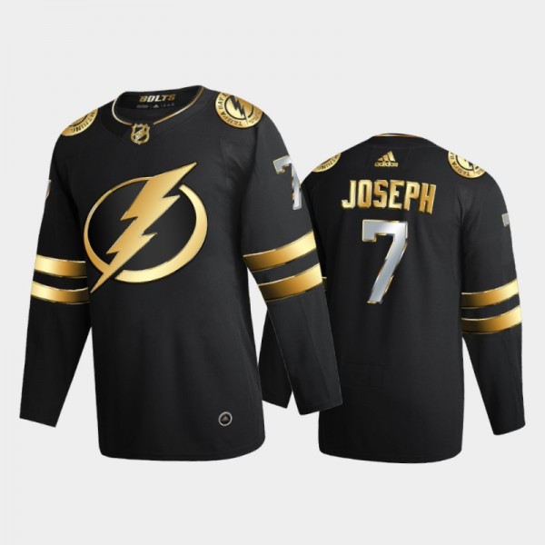 Tampa Bay Lightning Mathieu Joseph #7 2020-21 Authentic Golden Black Limited Edition Jersey