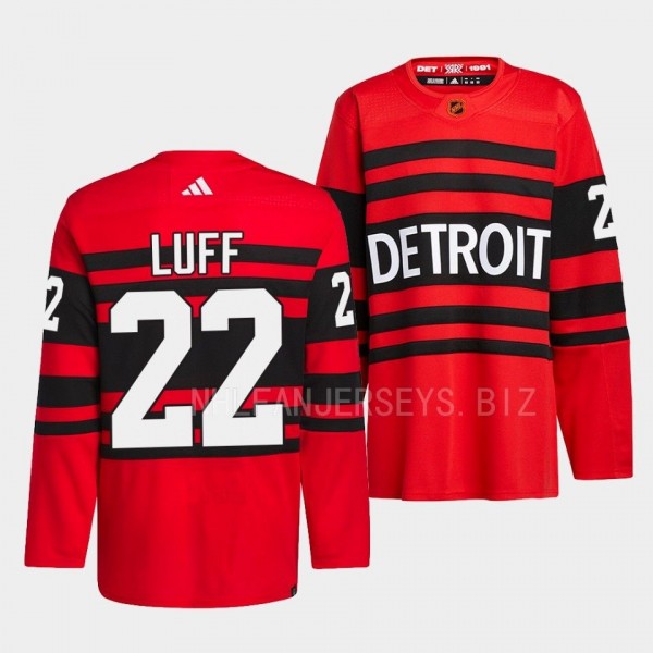 Detroit Red Wings 2022 Reverse Retro 2.0 Matt Luff #22 Red Authentic Pro Jersey Men's