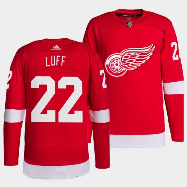 Matt Luff Red Wings Authentic Primegreen Red Home ...