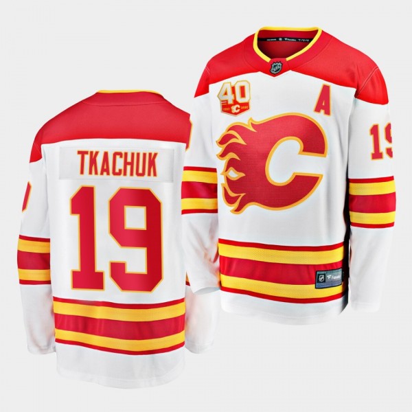 Matthew Tkachuk Calgary Flames 2020-21 Away White ...