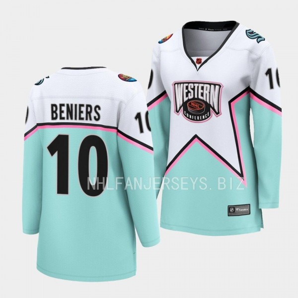 Matty Beniers Seattle Kraken 2023 NHL All-Star Women Western Conference 10 Jersey Breakaway Player