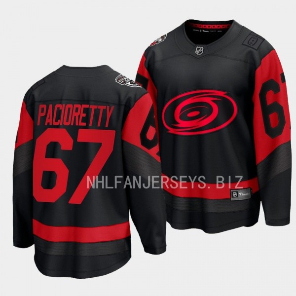 2023 NHL Stadium Series Max Pacioretty Jersey Carolina Hurricanes Black #67 Breakaway Player Men'