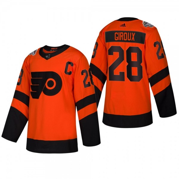 Flyers Claude Giroux #28 Orange Coors Light Authentic 2019 Stadium Series Bad Jersey