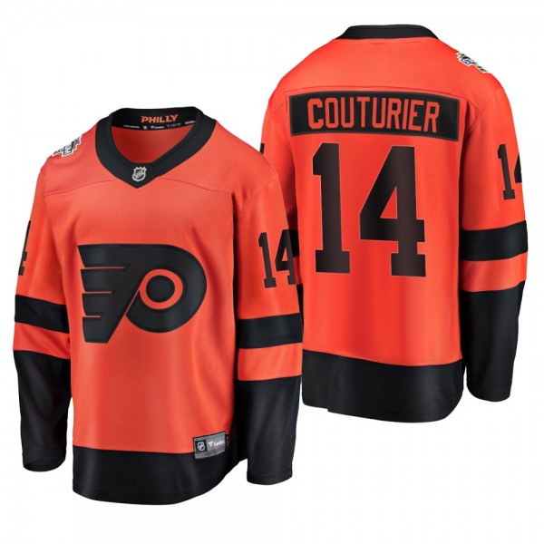 Men's Flyers #14 Sean Couturier Orange 2019 Stadiu...