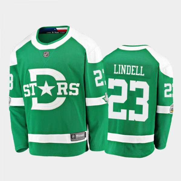 Fanatics Stars Esa Lindell #23 Green 2020 Winter C...