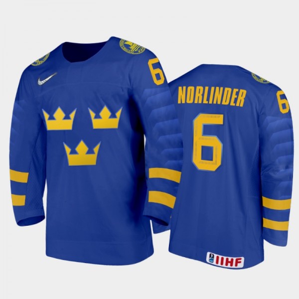 Sweden Mattias Norlinder #6 2020 IIHF World Junior...