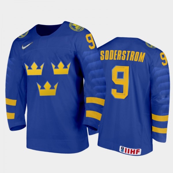 Sweden Victor Soderstrom #9 2020 IIHF World Junior...