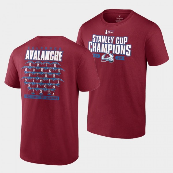 T-Shirt Avalanche 2022 Stanley Cup Champions Men
