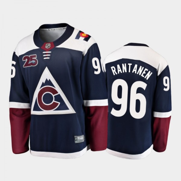 Men Colorado Avalanche Mikko Rantanen #96 25th Ann...