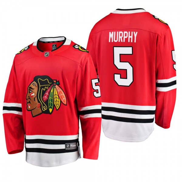 Chicago Blackhawks Connor Murphy #5 Home Red 2019-...