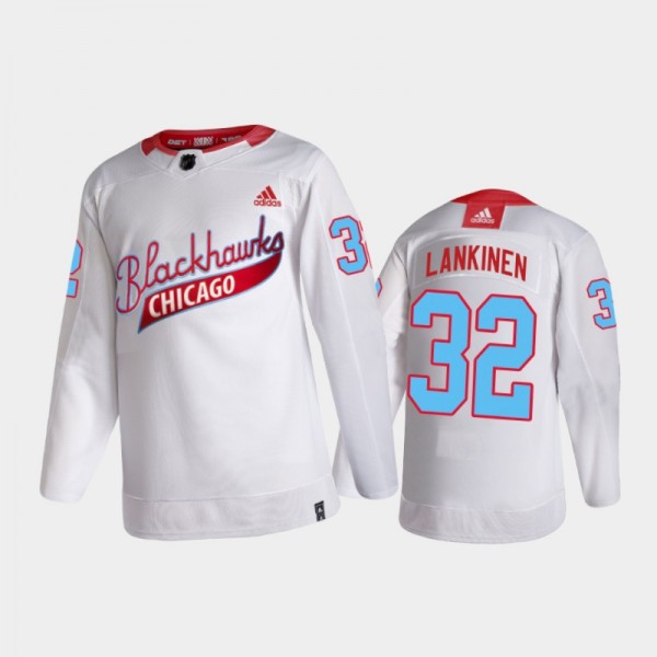 Men's Chicago Blackhawks Kevin Lankinen #32 One Co...