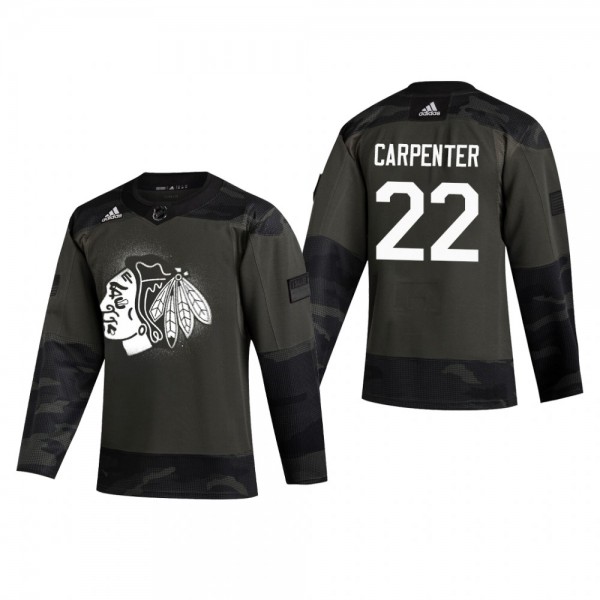 Chicago Blackhawks Ryan Carpenter #22 2019 Veteran...