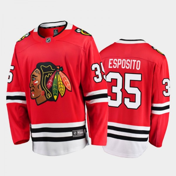Chicago Blackhawks #35 Tony Esposito Home Red Hock...