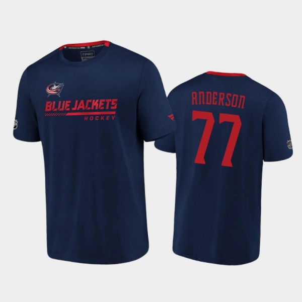 2020-21 Columbus Blue Jackets Josh Anderson #77 Au...