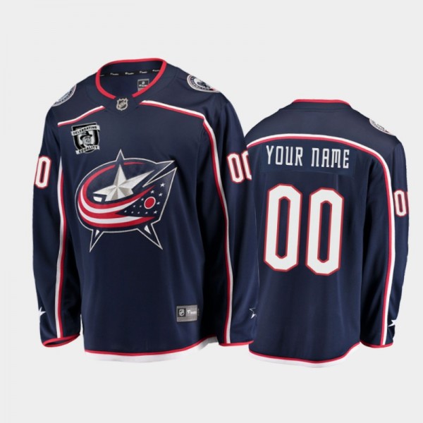 Men's Columbus Blue Jackets Honor Willie O'Ree Celebrate Equality MLK Jr. Day Navy Jersey