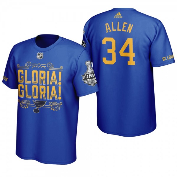 St. Louis Blues Jake Allen #34 Gloria 2019 Stanley...