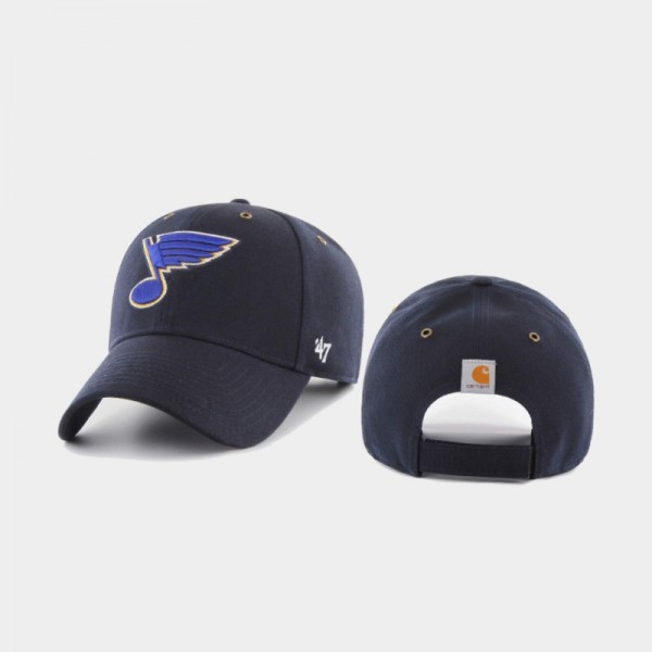 Men's St. Louis Blues MVP Carhartt X 47 Brand Navy Hat