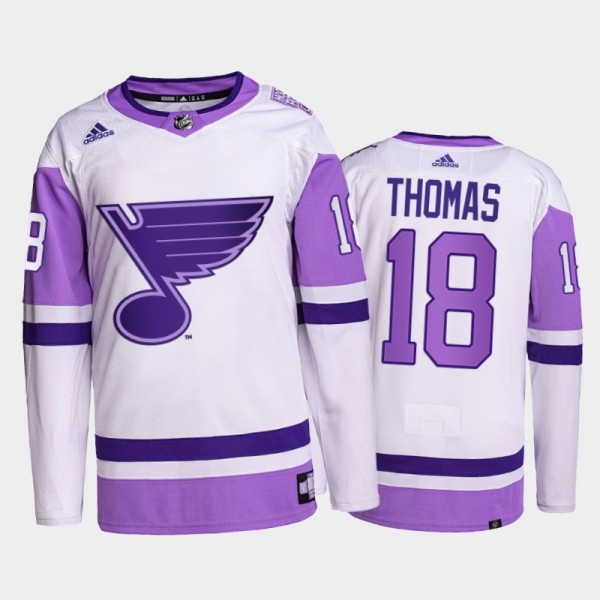 Robert Thomas #18 St. Louis Blues HockeyFightsCanc...